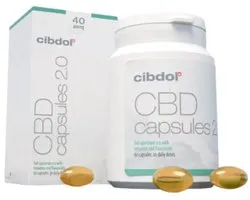 Cibdol - 40% CBD capsules 2.0 (60 stuks - 16 mg per capsule) - hennep - cannabis - THC - cannabidiol