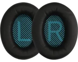 kwmobile 2x Coussinets d'Oreilles pour Casque - Compatible avec Bose Soundlink Around- Ear Wireless II - Coussinets en Peau de Mouton - En Noir