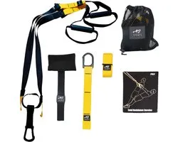 AJ-Sports Suspension trainer Pro - Resistance training - Calisthenics - Training straps - Complete training set - Inclusief draagtas - Fitness - Calisthenics - Crossfit