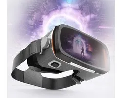 VR Bril Smartphone – Virtual Reality Bril voor Telefoon – VR Headset voor 3D Films, VR Video’s en Games – Verstelbare Lenzen – Geschikt voor 4.7 tot 6.5 Inch Smartphones – Zwart