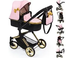 Bayer Design - Combi Poppenwagen Neo Vario - Zwart Roze Goud
