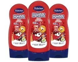 Bübchen - 2in1 Shampoo & Douchegel Cola Monster - 3 x 230 ml - Voordeelverpakking