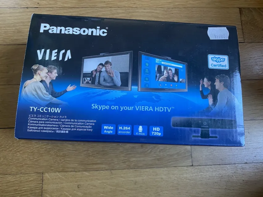 Panasonic TY-CC10W Caméra Communication HD 720p Skype VIERA Micro