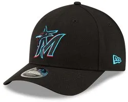 New Era MLB Player Replica 9FORTY M-Crown Cap Team Miami Marlins voor Sport Honkbal/Softball