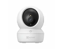 EZVIZ - Caméra de sécurité intérieure H6C 2K+ - caméra pour bébé avec rotation panoramique et inclinaison - résolution 2K+ - détection de personnes, suivi automatique et vision nocturne - audio bidirectionnel, Wi-Fi 2,4 GHz - blanc