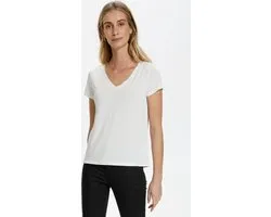SOAKED IN LUXURY SLColumbine V -neck SS - White Cassé White