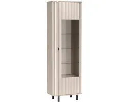 Selsey Novado – Vitrinekast met 1 deur, 65 cm, kasjmiergrijs