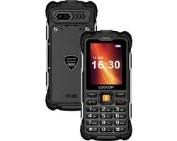 Logicom - Xtrem 60 - Téléphone GSM Outdoor - Écran 2.4'' - 4G - Dual SIM - IP68 étanche et résistant aux chocs - Lampe torche - 3000 mAh