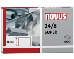 agrafes Novus 24/8 boîte galvanisée de 1000 pièces