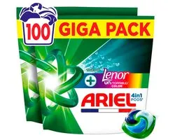 Ariel 4in1 Colour Touch of Lenor + Unstoppables Pods 100 stuks