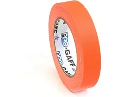 Pro Gaff neon gaffa tape 24mm x 22,8m oranje