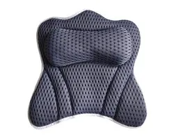 Peysaitr - Coussin de bain - Coussin ergonomique pour la nuque - Forme papillon - Avec 6 ventouses antidérapantes - Accessoire spa et bain moussant - Blauw - 40 x 40 cm - 1 pièce