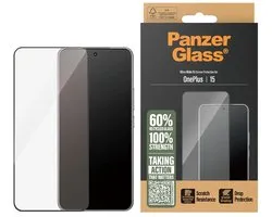 PanzerGlass Ultra-Wide Fit Anti-Bacterial Screenprotector incl. applicator voor de OnePlus 15