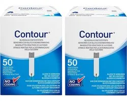 Bandelettes de test Bayer Contour , lot de 2 x 50 pièces