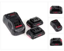 Bosch Professional - Kit de démarrage 18v avec 2 batteries ProCore18V 4,0 Ah + chargeur GAL 1880 CV