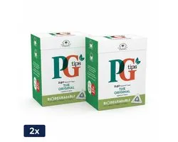2 x PG Tips Zwarte Thee – Klassieke Engelse Thee – 240st.