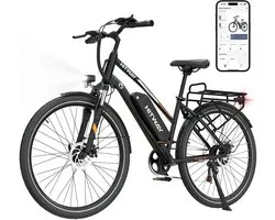 Vélo électrique Hitway BK5S - Vélo électrique de banlieue de 16 pouces avec batterie au lithium amovible 36 V 10,4 Ah - Vélo électrique pliable avec moteur 250 W - Étanchéité IP54