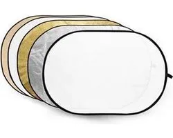 Godox reflectieschermen 5-in-1 Gold, Silver, Soft Gold, White, Translucent - 60x90cm