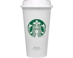 Tasse Starbucks - Tasse à boire - Avec couvercle - Réutilisable - Tasse à café glacé - Tasse à milkshake