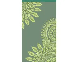 PHLOX Serviette de plage - 100% coton - 1 face velours - 90x160 - vert marile