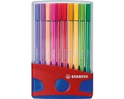 STABILO Pen 68 - Premium Viltstift - Colorparade - Set Met 20 Verschillende Kleuren