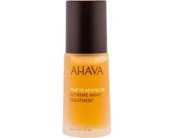 AHAVA extreem nacht behandeling – Geeft stevigheid en houdt de huid glad  – Versterkt de natuurlijke barrière van de huid – VEGAN – Alcohol- en parabenenvrij – 30ml