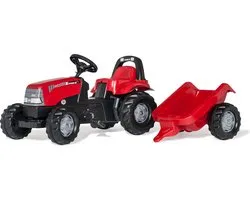 Rolly Toys rollyKid Case CVX - Traptractor met Aanhanger