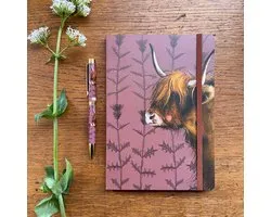 Alex Clark Large Chunky Notebook Highland Cow~ A5 Softcover Notitieboek Hooglander