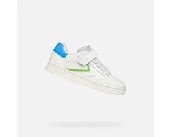 GEOX ECLYPER TIENERS Sneakers - WIT/LICHTGROEN