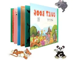 Allecto Plus - Montessori Rustig Boek voor Peuters | Interactief Educatief Speelgoed | Puzzelboek met Dieren | Peuterpuzzel voor Kinderen vanaf 2 jaar