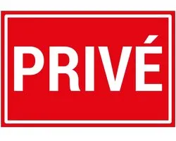 Sticker privé - 30 x 20 cm