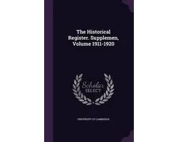 The Historical Register. Supplemen, Volume 1911-1920