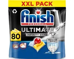 Finish Ultimate Infinity Shine Citroen Vaatwastabletten - 80 Capsules - kwartaalbox