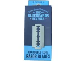 Stainless Steel Double Edge Razor Blades - 100 Pack for Safety Razors