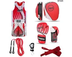 RFWR® Kinderen boksen set met handschoenen, focus pad en training accessoires - MMA, Muay Thai, Kickboxing