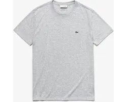 Lacoste Heren T-shirt - Silver Chine - Maat XXL