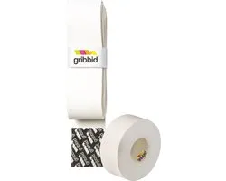 Gribbid Progrip - Hockey Grip - Chamois - Le chamois hollandais Original - 1Pack Wit & Softtape Wit