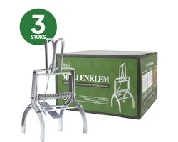 lluux - Mollenklem - 3 Stuks – Professionele Mollenklemmen - met uitgebreide Handleiding - Mollenbestrijding – Mollenverjager - Mollen Verjager - Mollenvanger - Mollenval - Mollenvallen - Mollen klem
