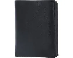 VALENTINO Leren Portemonnee David Men’s Wallet Nero Zwart