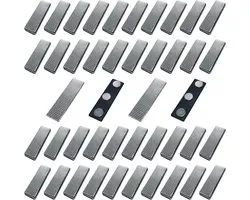 Magnetic Name Badge, 50Pcs Self Adhesive Magnetic Name Tags Fastening Badge Holder Business Blank Name Clips, Magnet - ShopVlot