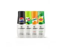 SodaStream Mixbox siropen - Pepsi Zero, Lipton Ice Tea Green, Miranda & 7UP Zero - Goed voor 36L bruisende drank - 4 stuks - 4x440ml