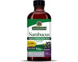 Natures Answer Voedingssupplementen Sambucus, Black Elder Berry (vlierbessen) Extract (120 ml) - Nature's Answer