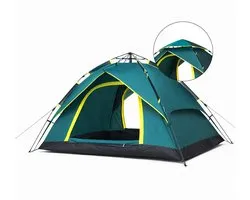 Pop-up Tent 2 Persoons met Draagtas – Waterdichte Kampeertent – Compact, Draagbaar, Licht & Snel Opgezet – Paraplu Tent – Met Haringen & Scheerlijnen – Voor Camping & Outdoor – Groen – Van Campingwise