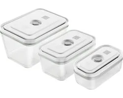 Zwilling vacuümvershoudbakjes glas set 3