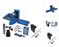 KREG Pocket Hole Jig 720 PRO pocket hole boorsjabloon + basisstation + microboorsjabloon + trapboor + bit + schroeven