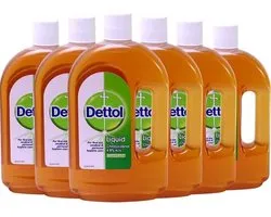 Dettol ORIGINAL Antiseptic Allesreiniger TRAY 6 X 750 ml”.