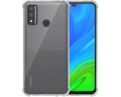 Smartphonica Telefoonhoesje Geschikt voor Huawei P Smart 2020 Transparant Schokbestendig - Shockproof TPU SIliconen Backcover Case met Stootrand Doorzichtig