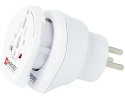 Skross SKR1500216E Reisadapter Combo - Wereld-naar-israël Geaard