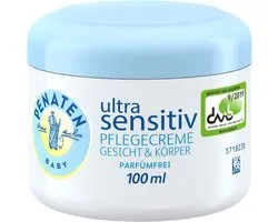 Penaten Ultra Sensitiv Pflegecreme Gesicht&Körper, 100 ml Creme