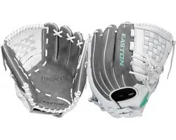 Easton - MLB - Softbal Handschoen - Fundamental - Fastpitch Softball Glove - Grijs/Wit - Volwassenen - 12,5 inch